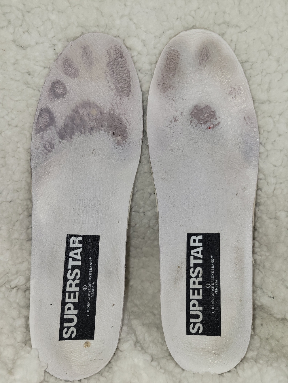 Golden Goose Superstar Sneakers EU 42 US 9 White Glitter Star Distressed Italy - Picture 11 of 16